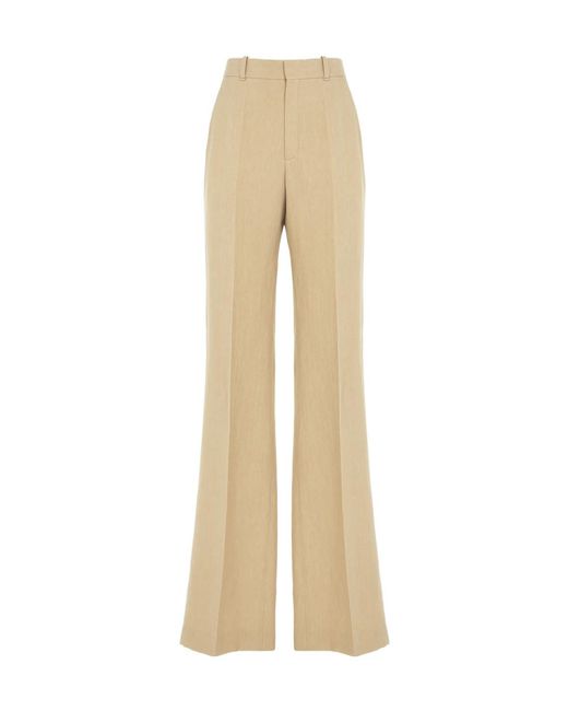 Chloé Natural Chloé High-Waist Tailored Trousers