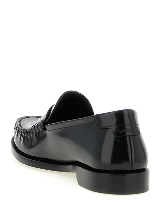 Saint Laurent Black Le Loafer Slip-On Loafers for men