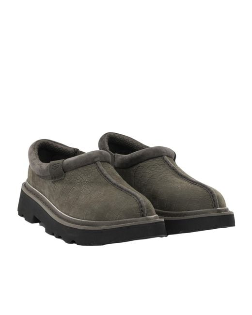Ugg Gray Tasman Lug Embossed Loafers for men