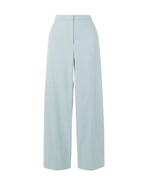 Loulou de Saison Blue Zora Wide-Leg Casual Pants
