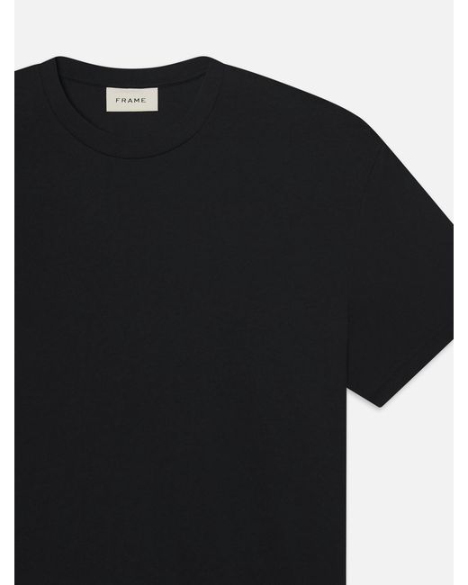 FRAME Black Cotton T-Shirt for men