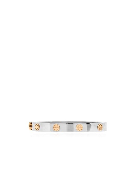 Tory Burch White Logo Bracelet