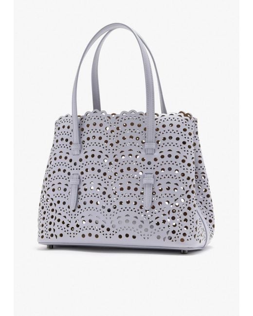 Alaïa White Alaïa Small Mina 25 Bag
