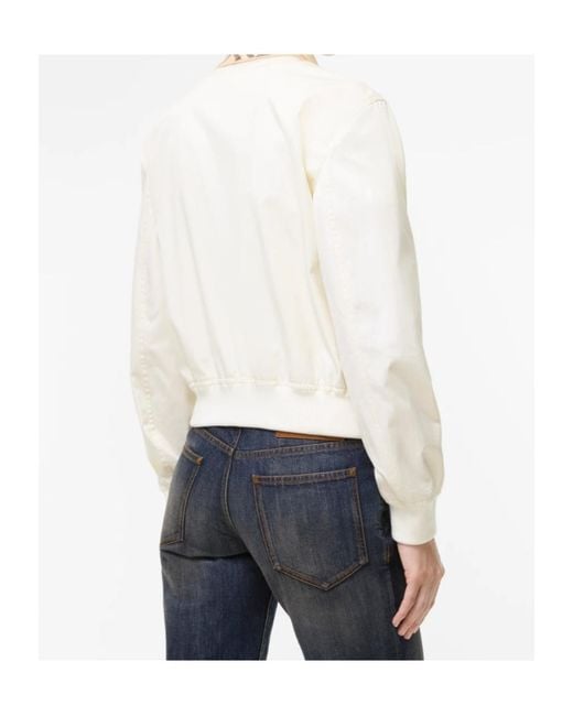 Burberry Natural Cropped Tropical Gabardine Hayfield Harrington Jacket