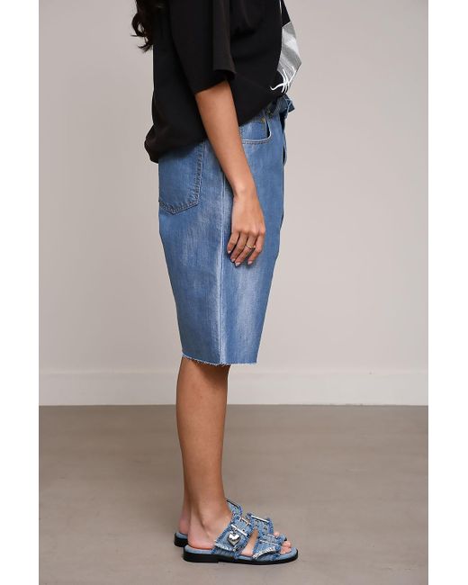 DARKPARK Blue Stretch Waistband Short Pants