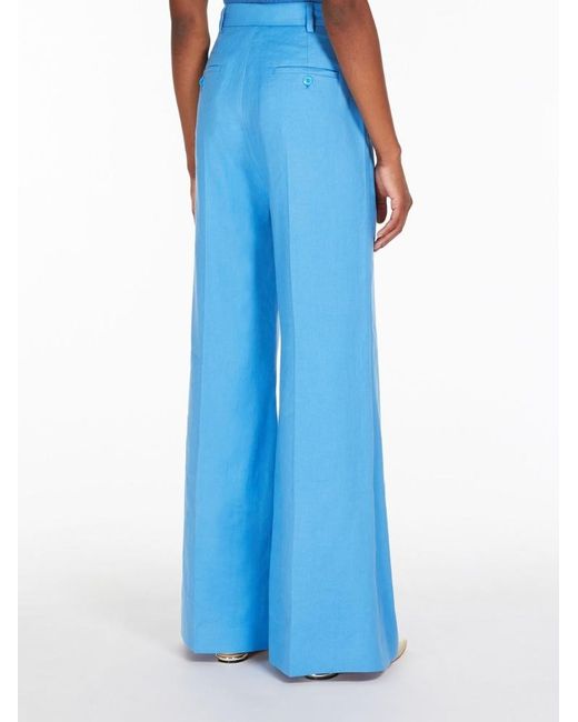 Weekend by Maxmara Blue Straight Casual Pants