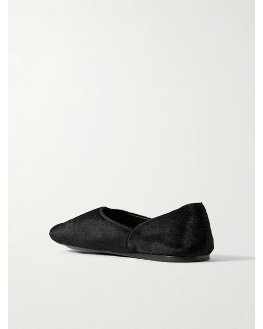 Khaite Black Jane Pointed Ballet Flat