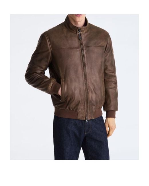 Peuterey Brown Bomber Jacket for men