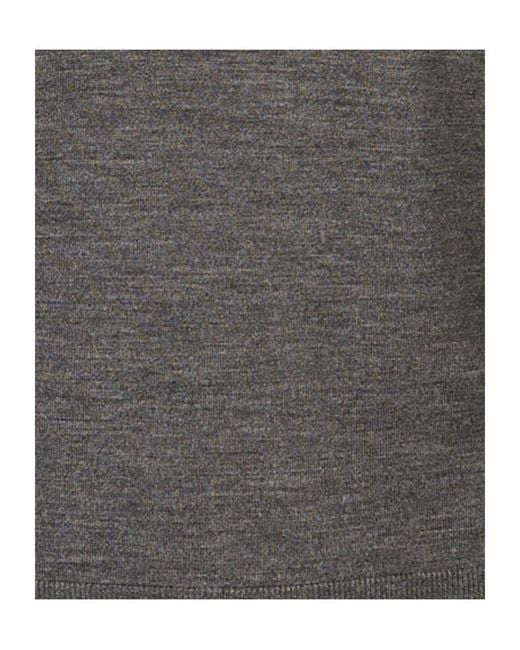 Canali Gray Crew-Neck Sweater for men