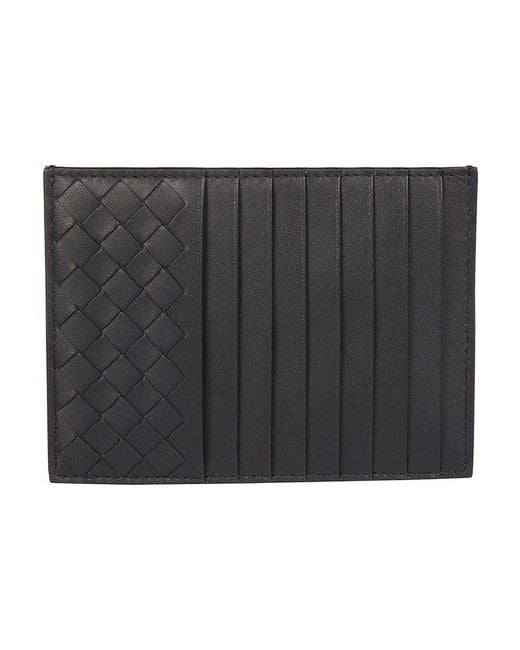 Bottega Veneta Black Intrecciato Weave Card Holder
