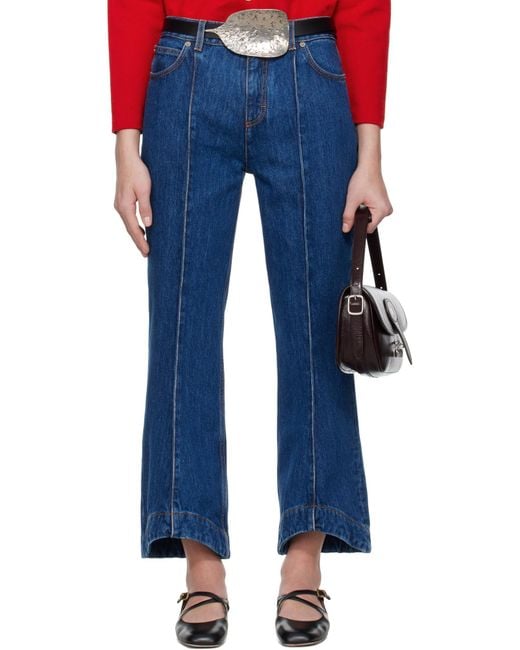 Bally Blue Belt Loop Jeans