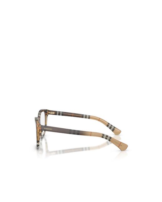 Burberry White Eyewear Cat-Eye Glasses