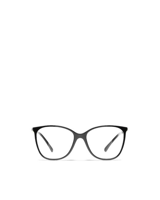 Chanel Metallic Eyewear Square Frame Glasses