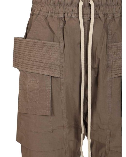 Rick Owens Gray Creatch Cargo Pants for men