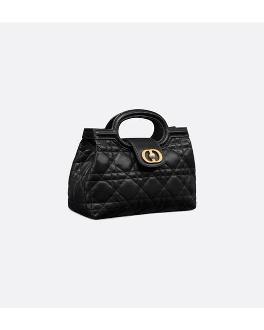 Dior Black Jolie Top Handle Mini Bag
