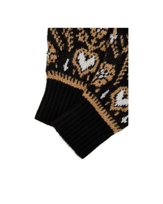 Khaite Black Cashmere Gloves