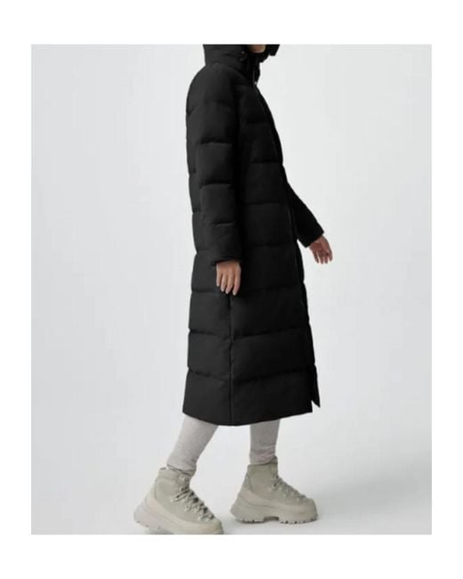 Canada Goose Black Mystique Quilted Hooded Parka Coat