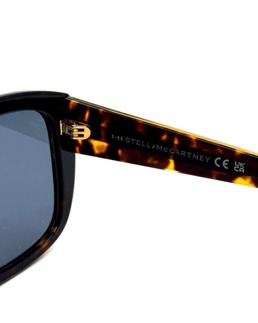 Stella McCartney Blue Eyewear Square Frame Sunglasses