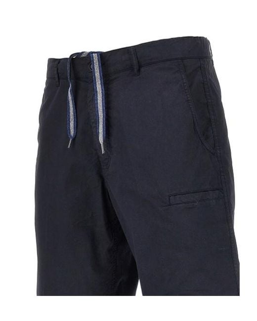 Aspesi Blue Drawstring Shorts for men