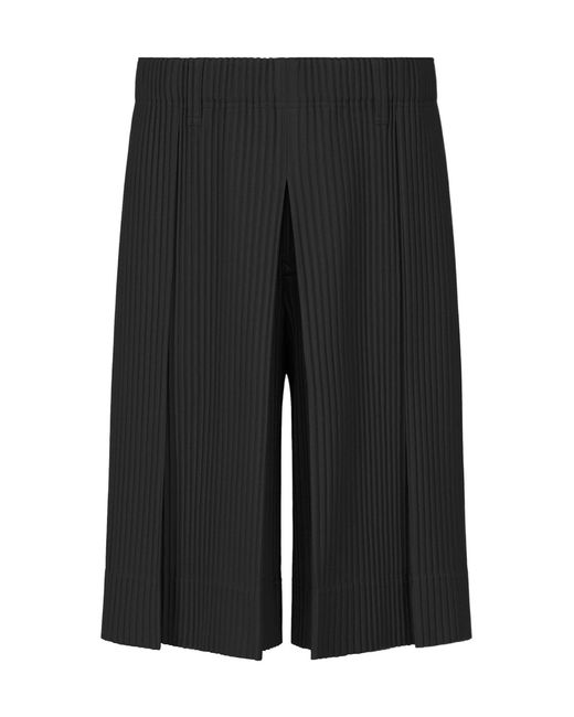 Homme Plissé Issey Miyake Black Homme Plissé Issey Miyake Pleated Shorts for men