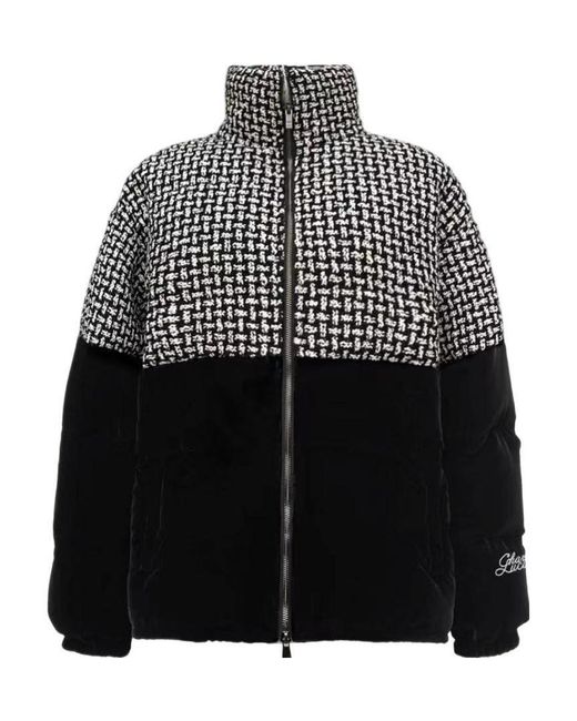 CHARLIE LUCIANO Black Logo Down Jacket