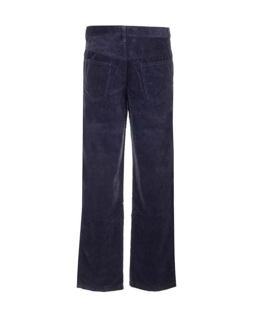 Isabel Marant Blue Jorje-Gb Straight Leg Corduroy Pants for men