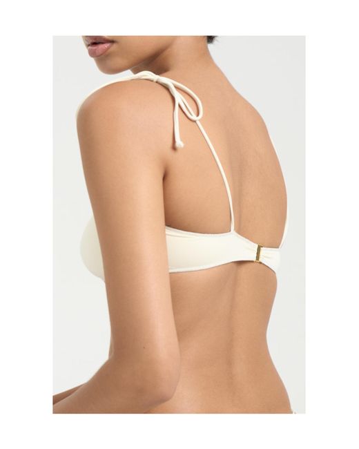 LaRevêche Natural Rose-Detail Bandeau Bikini Top