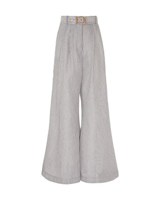 Zimmermann Gray Hypnotic Wide Leg Pant