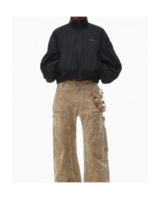 Alexander Wang Black Printed Logo Jacket