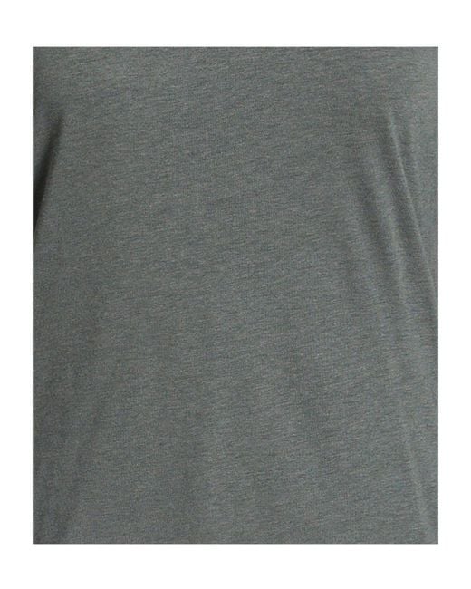 Ganni Gray Simple Long-Sleeved T-Shirt