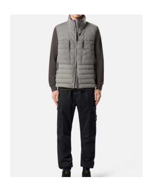 Stone Island Gray Seamless Gilet for men