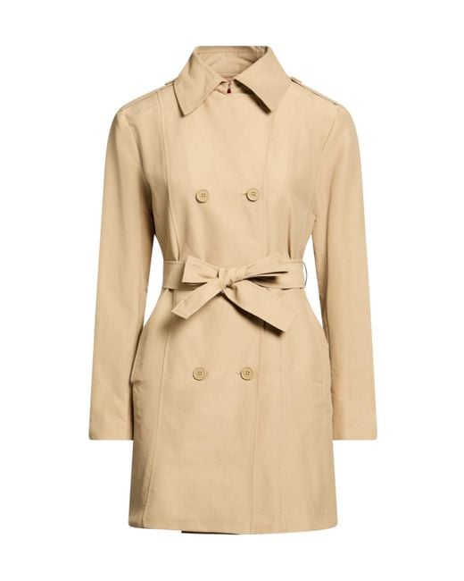 MAX&Co. Natural Classic Solid Color Trench Coat