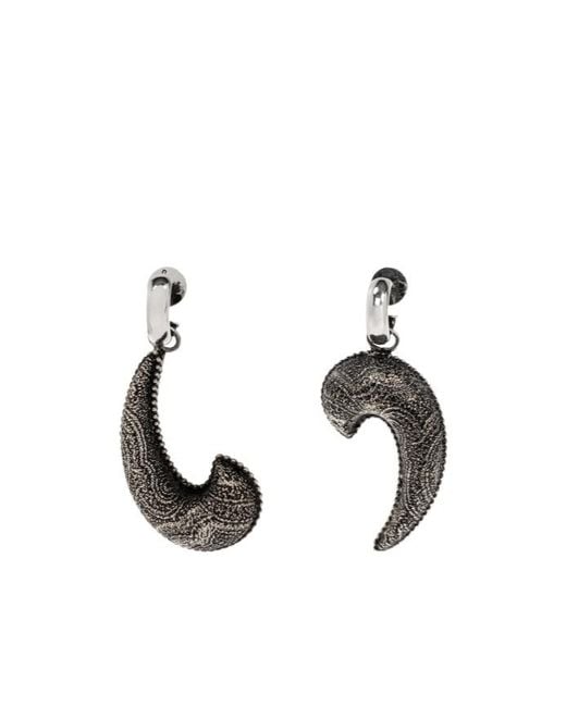 Etro Metallic Drop Earrings With Arnica Paisley