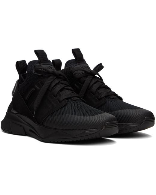 Tom Ford Black Jago Low-Top Sneakers for men