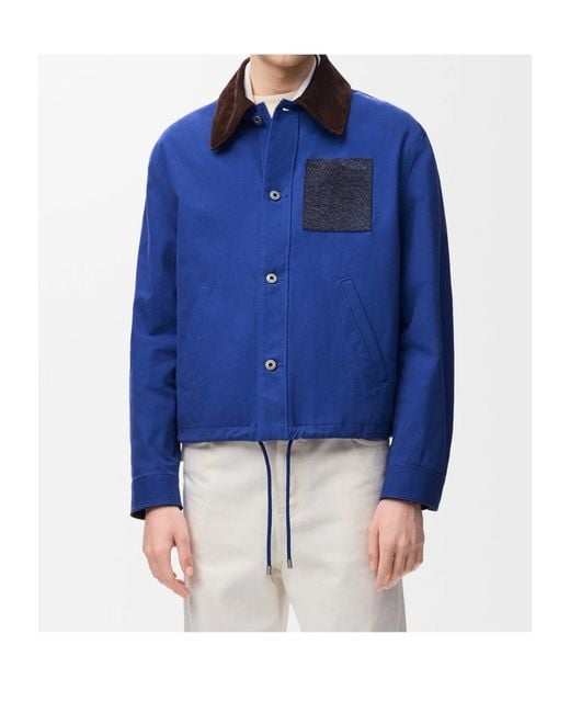 Loewe Blue Long Sleeved Jacket for men