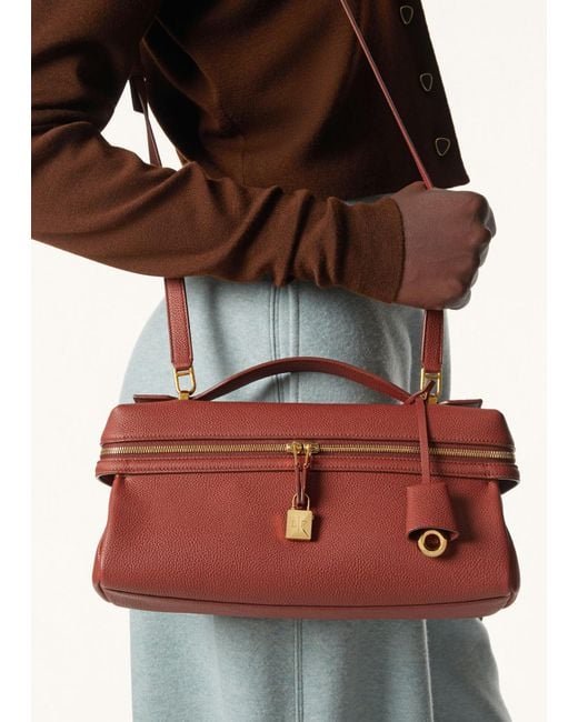 Loro Piana Red Extra Softy L29 Shoulder Bag
