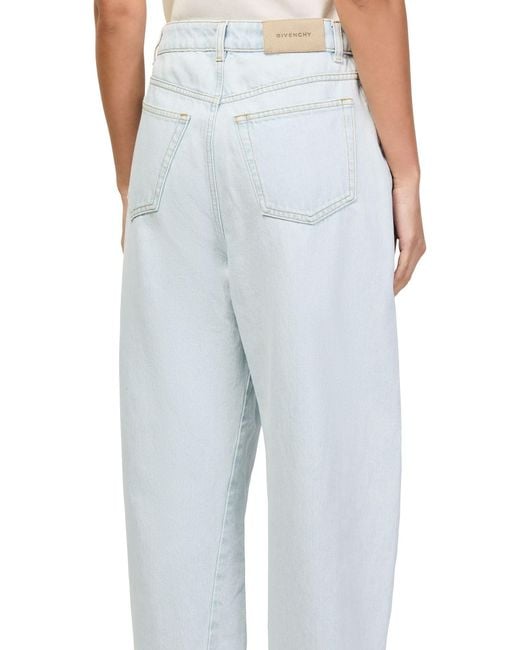 Givenchy Blue Denim Pants With Belt Loops