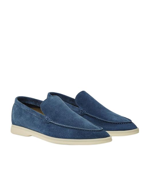 Loro Piana Blue Summer Walk Loafer for men