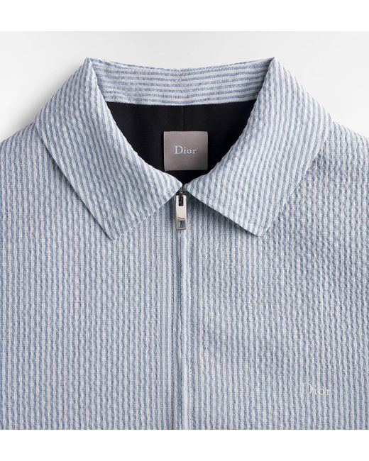 Dior Blue Iviera Zipped Jacket for men