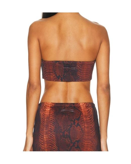 Jean Paul Gaultier Multicolor Printed Ribbed Bra