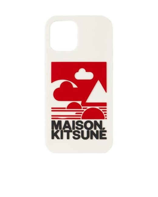 Maison Kitsuné Red Maison Kitsun É X Anthony Burrill Co-Signed Iphone 12 And 12 Pro Mobile Phone Case for men