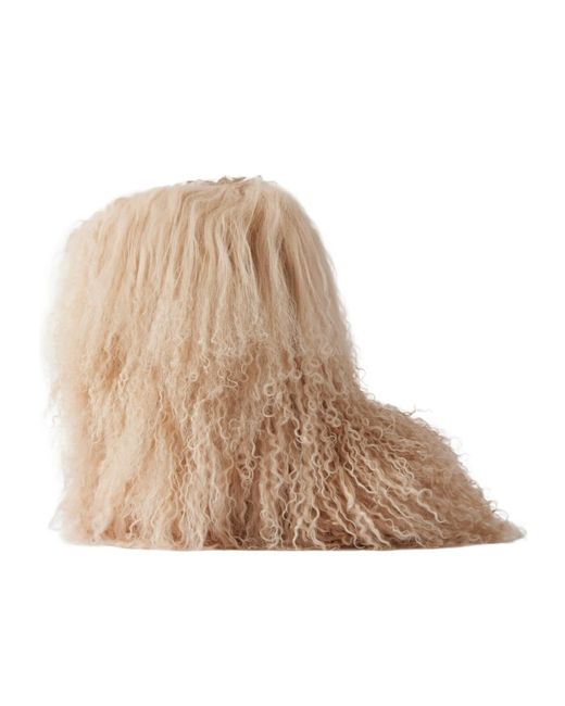 Bogner Natural Shearling Ankle Boots
