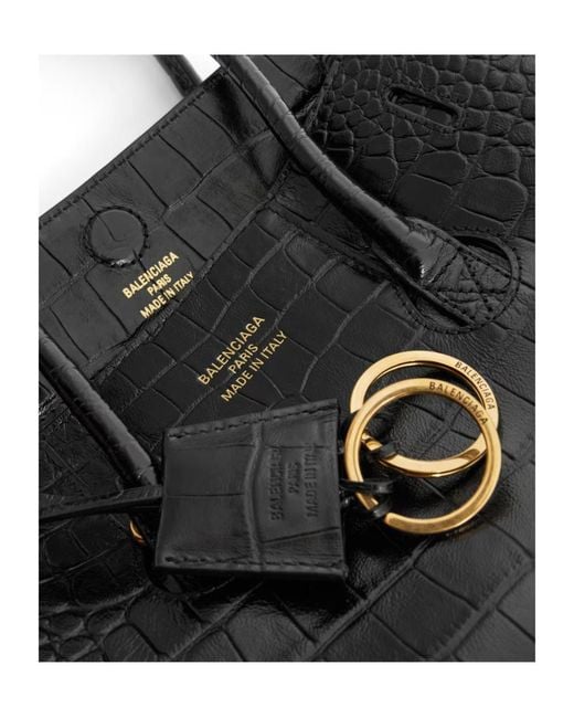 Balenciaga Black Hampton Mini Tote Bag