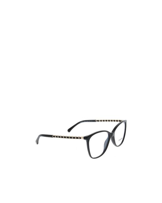 Chanel Metallic Eyewear Square Frame Glasses