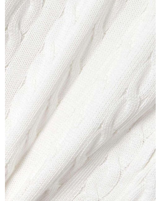 Brunello Cucinelli White Elastic Waist Shorts