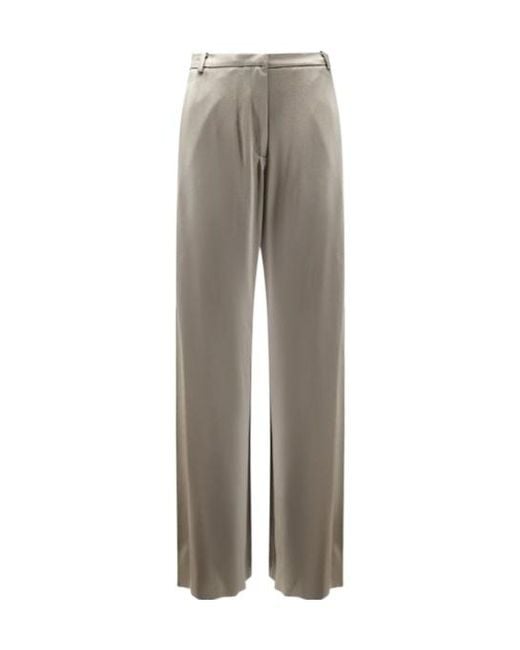 Alysi Gray Flared Tailored Pants