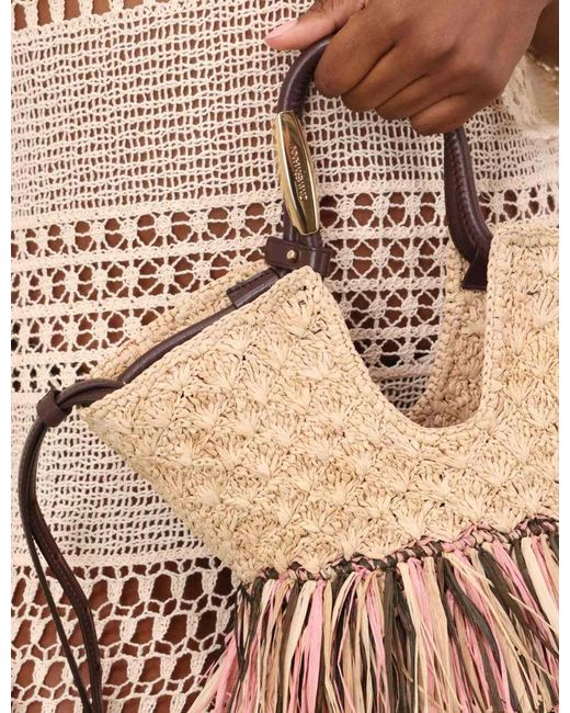 Zimmermann Natural Goldentime Small Fringe Tote