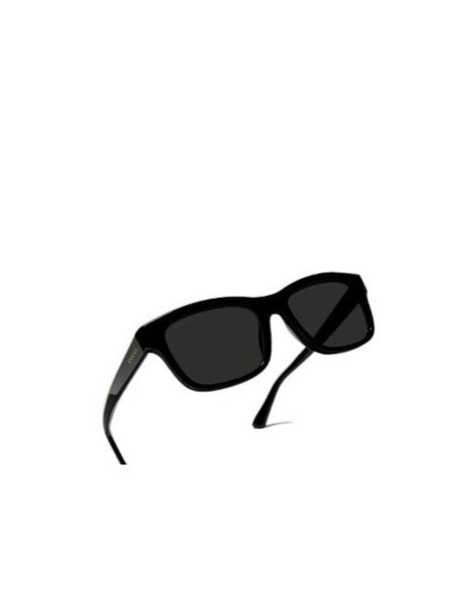 Gucci Black Rectangular-Frame Sunglasses for men
