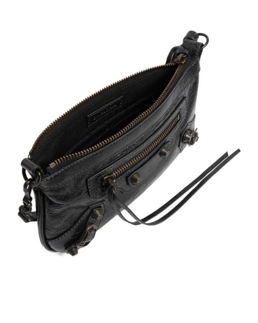 Balenciaga Black Le City Zip Shoulder Bag