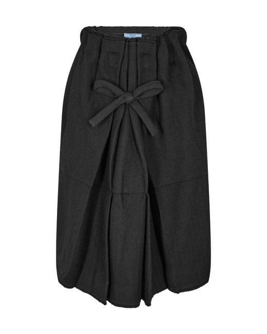 Prada Black Midi Skirt